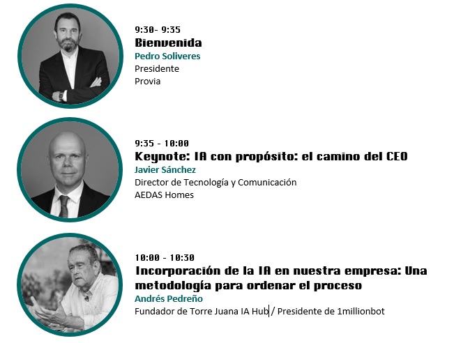 Tres primeros ponentes